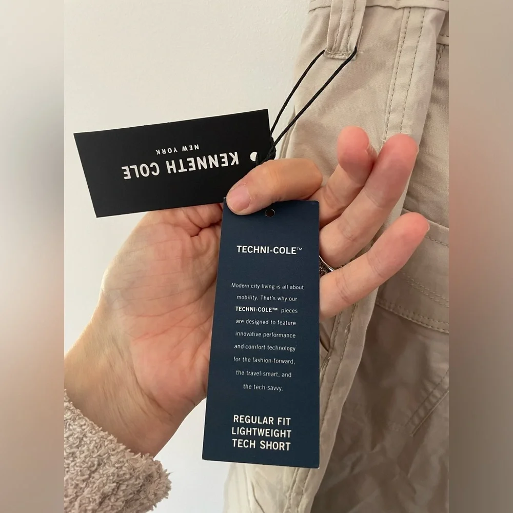 NWT- Kenneth Cole Men's Reaction Shorts size 46 cargo tech shorts w/stretch - Picture 9 of 11